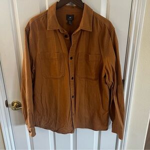 Men's Brown H&M Overshirt.  Size Large.